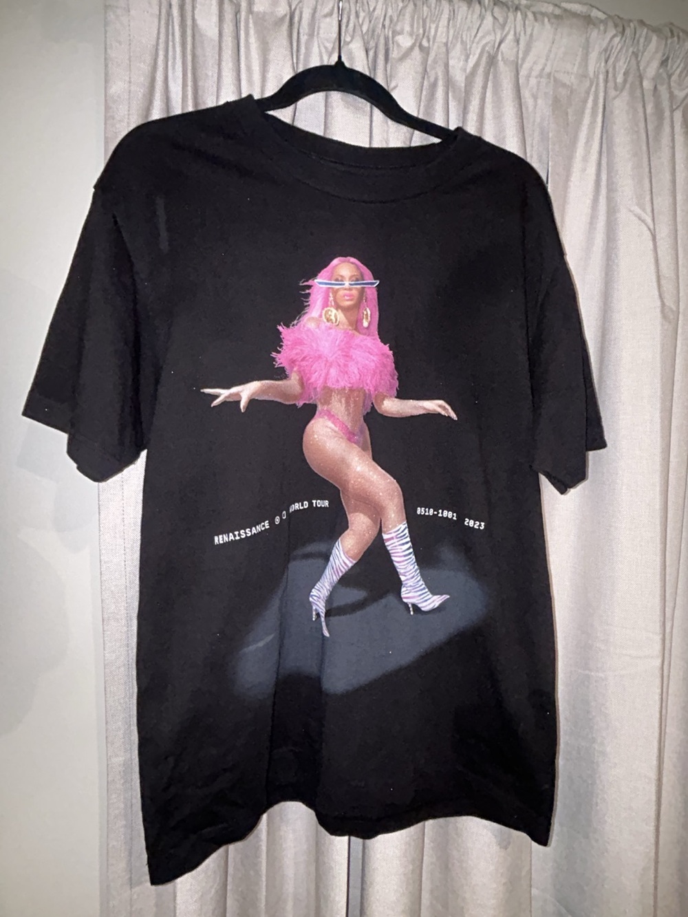 Beyoncé Renaissance 2023 World Tour “Year of Renaissance” Black Graphic Tee